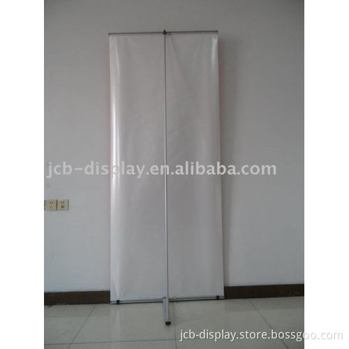 aluminum silver L banner stand